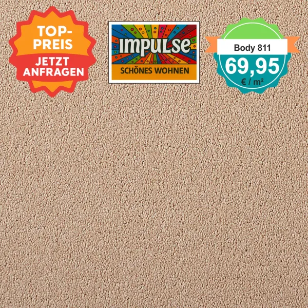 Girloon Body Teppichboden parma – Draufsicht